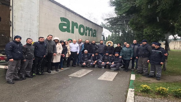 Aroma deprem bölgelerine destek vermeye devam ediyor