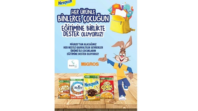 Nestlé Kahvaltılık Gevrekler, binlerce çocuğun eğitimine destek oluyor