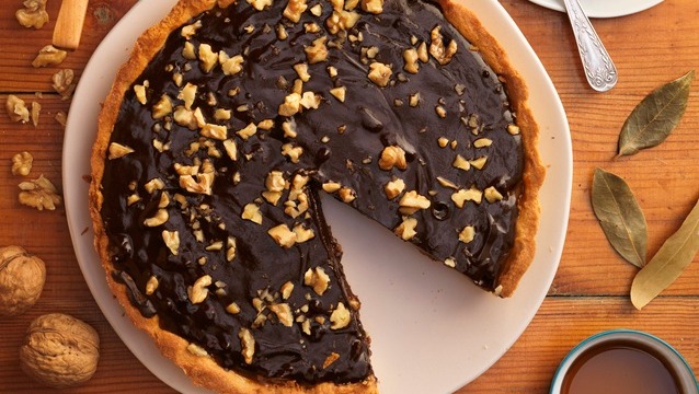 Toffee ve Cevizli Çikolatalı Tart